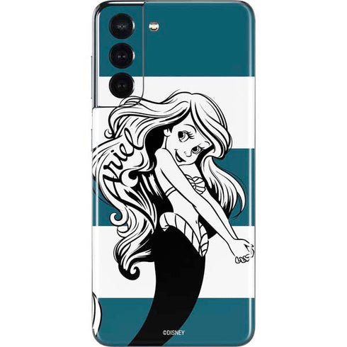 Disney The Little Mermaid Ariel Stripes Galaxy S21 5G Skin