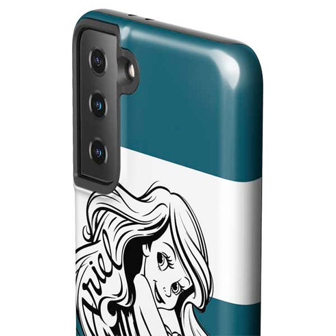 Disney The Little Mermaid Ariel Stripes Galaxy S21 FE Pro Case