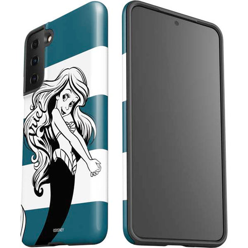 Disney The Little Mermaid Ariel Stripes Galaxy S21 Plus 5G Pro Case
