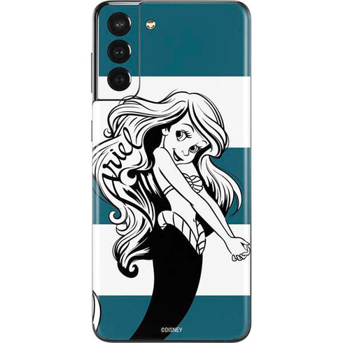 Disney The Little Mermaid Ariel Stripes Galaxy S21 Plus 5G Skin