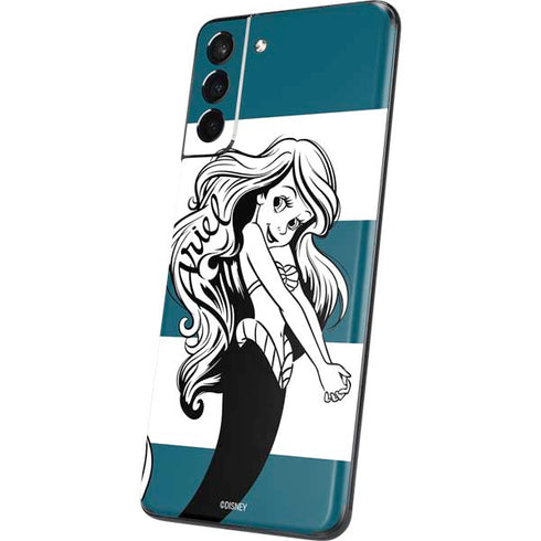 Disney The Little Mermaid Ariel Stripes Galaxy S21 Plus 5G Skin