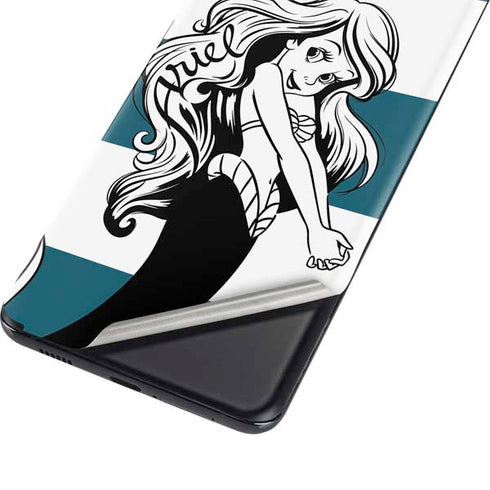 Disney The Little Mermaid Ariel Stripes Galaxy S21 Plus 5G Skin