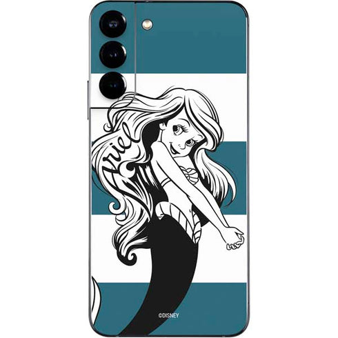 Disney The Little Mermaid Ariel Stripes Galaxy S22 Plus Skin