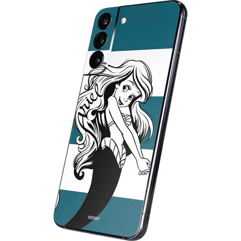 Disney The Little Mermaid Ariel Stripes Galaxy S22 Plus Skin