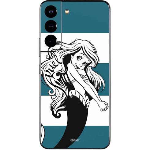 Disney The Little Mermaid Ariel Stripes Galaxy S22 Skin