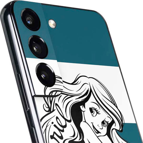Disney The Little Mermaid Ariel Stripes Galaxy S22 Skin
