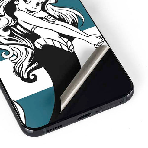 Disney The Little Mermaid Ariel Stripes Galaxy S22 Skin