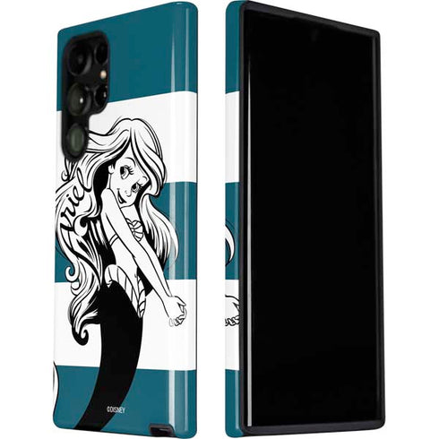 Disney The Little Mermaid Ariel Stripes Galaxy S22 Ultra Pro Case