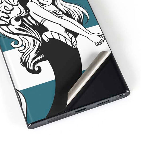 Disney The Little Mermaid Ariel Stripes Galaxy S22 Ultra Skin