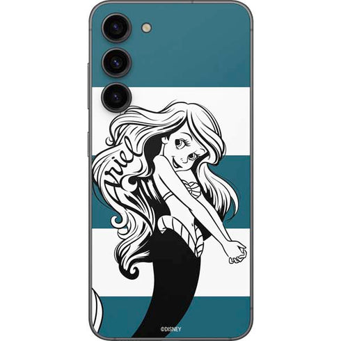 Disney The Little Mermaid Ariel Stripes Galaxy S23 Plus Skin