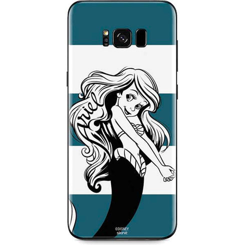 Disney The Little Mermaid Ariel Stripes Galaxy S8 Plus Skin