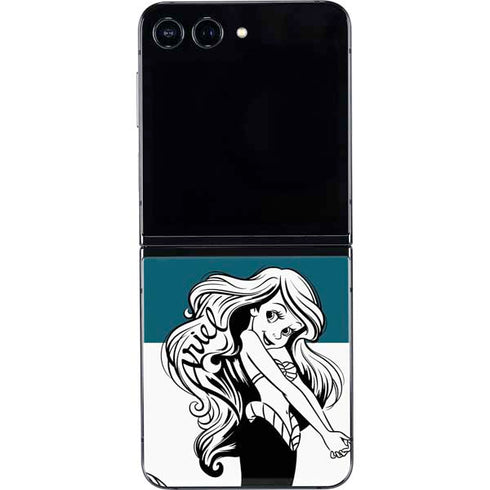 Disney The Little Mermaid Ariel Stripes Galaxy Z Flip5 5G Skin