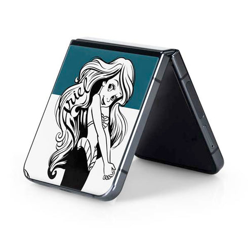 Disney The Little Mermaid Ariel Stripes Galaxy Z Flip5 5G Skin