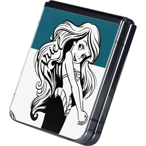 Disney The Little Mermaid Ariel Stripes Galaxy Z Flip5 5G Skin