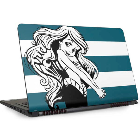 Disney The Little Mermaid Ariel Stripes Dell Inspiron Skin