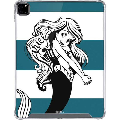 Disney The Little Mermaid Ariel Stripes iPad Pro 12.9in (2020) Clear Case