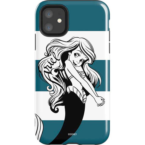 Disney The Little Mermaid Ariel Stripes iPhone 11 Impact Case