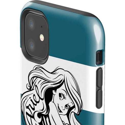 Disney The Little Mermaid Ariel Stripes iPhone 11 Impact Case