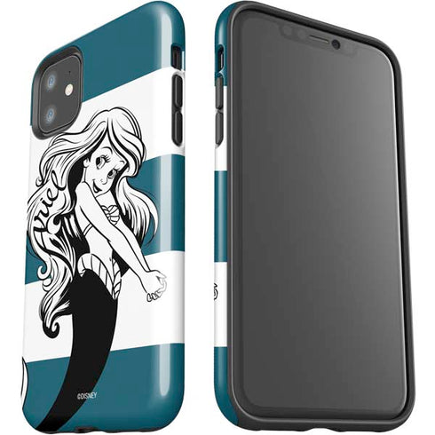 Disney The Little Mermaid Ariel Stripes iPhone 11 Impact Case