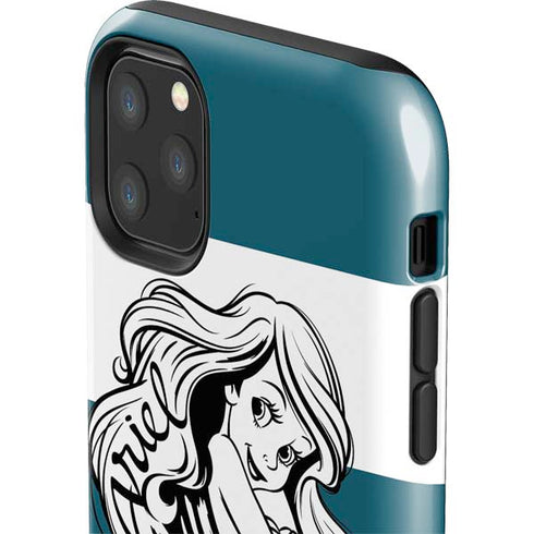 Disney The Little Mermaid Ariel Stripes iPhone 11 Pro Max Impact Case