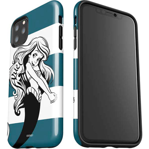Disney The Little Mermaid Ariel Stripes iPhone 11 Pro Max Impact Case