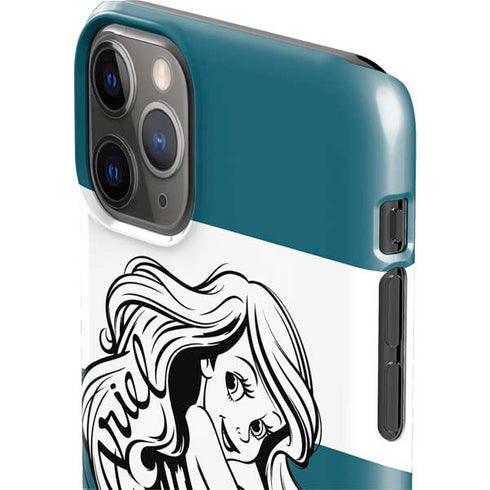 Disney The Little Mermaid Ariel Stripes iPhone 11 Pro Max Lite Case