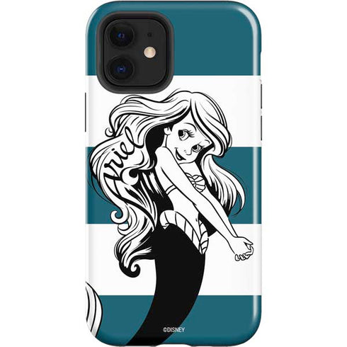 Disney The Little Mermaid Ariel Stripes iPhone 12 Impact Case