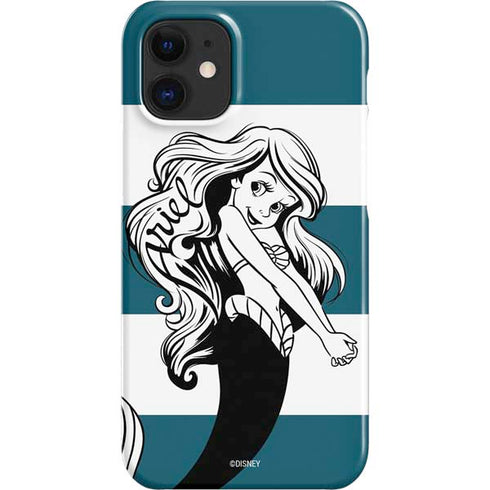 Disney The Little Mermaid Ariel Stripes iPhone 12 Mini Lite Case