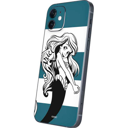 Disney The Little Mermaid Ariel Stripes iPhone 12 Mini Skin