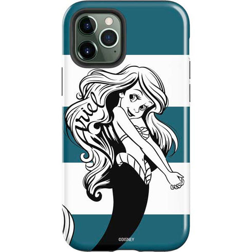 Disney The Little Mermaid Ariel Stripes iPhone 12 Pro Max Impact Case