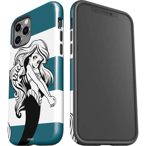 Disney The Little Mermaid Ariel Stripes iPhone 12 Pro Max Impact Case