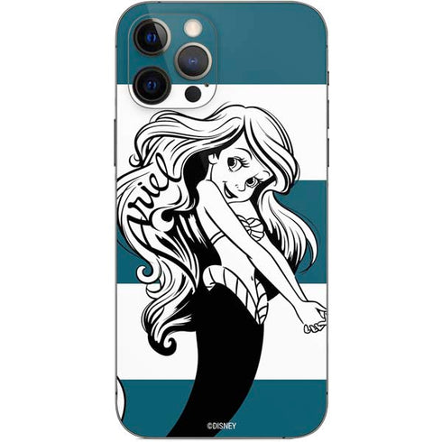 Disney The Little Mermaid Ariel Stripes iPhone 12 Pro Skin