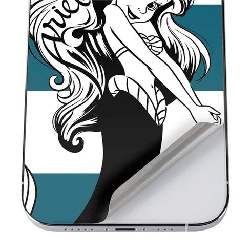Disney The Little Mermaid Ariel Stripes iPhone 12 Pro Skin
