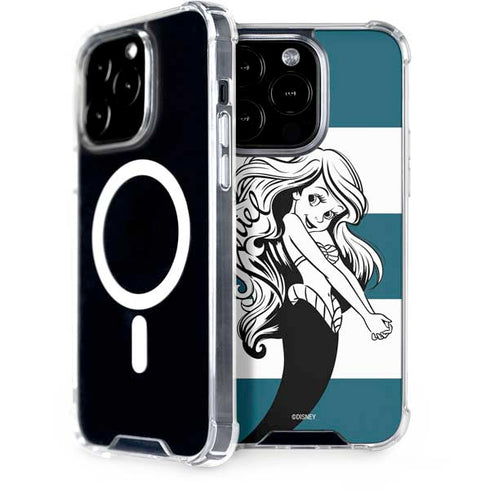 Disney The Little Mermaid Ariel Stripes iPhone 13 Pro MagSafe Case