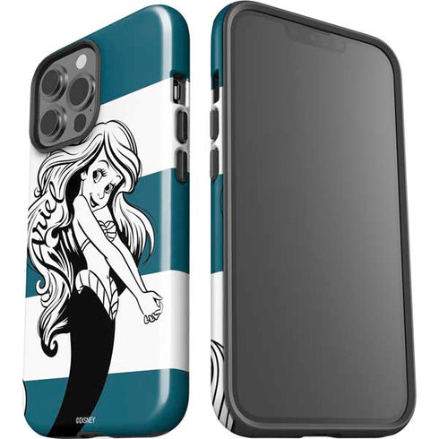Disney The Little Mermaid Ariel Stripes iPhone 13 Pro Max Impact Case