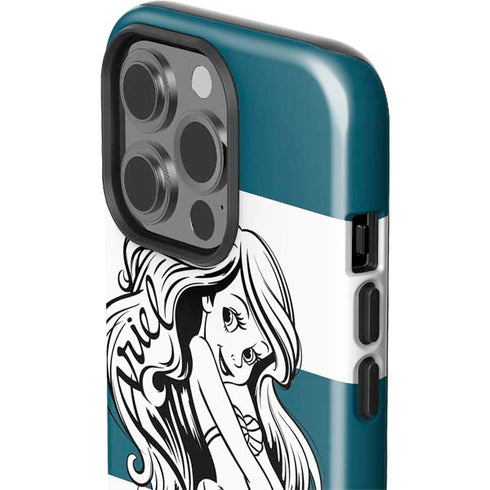 Disney The Little Mermaid Ariel Stripes iPhone 14 Pro Impact Case