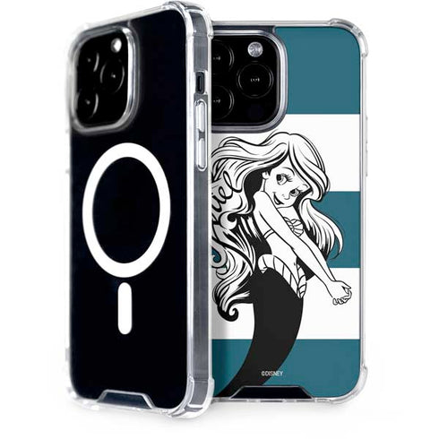 Disney The Little Mermaid Ariel Stripes iPhone 15 Pro Max MagSafe Case
