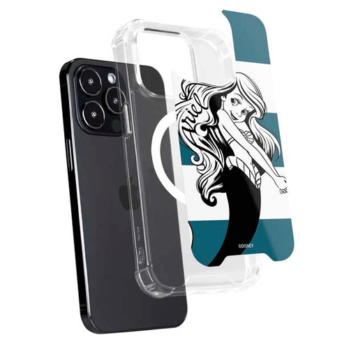 Disney The Little Mermaid Ariel Stripes iPhone 15 Pro Max MagSafe Case