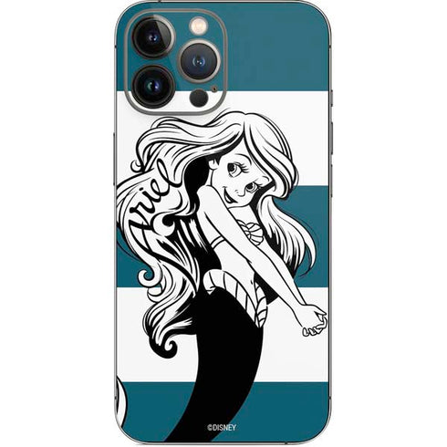 Disney The Little Mermaid Ariel Stripes iPhone 14 Pro Max Skin