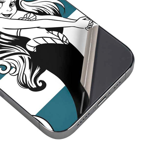 Disney The Little Mermaid Ariel Stripes iPhone 14 Pro Max Skin