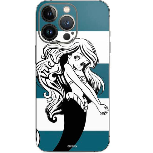 Disney The Little Mermaid Ariel Stripes iPhone 14 Pro Skin