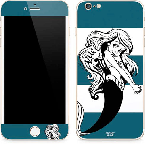 Disney The Little Mermaid Ariel Stripes iPhone 6/6s Plus Skin