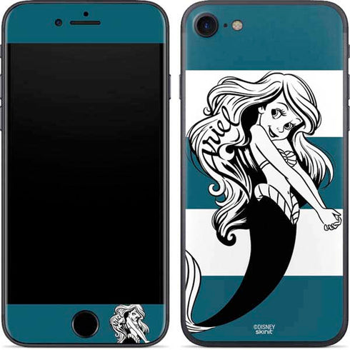 Disney The Little Mermaid Ariel Stripes iPhone 7 Skin