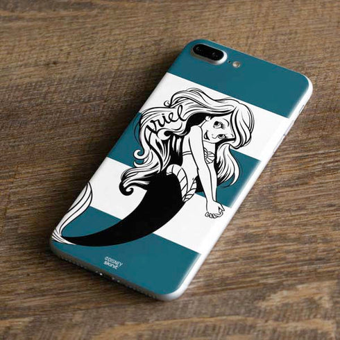 Disney The Little Mermaid Ariel Stripes iPhone 8 Plus Skin