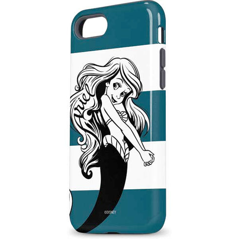 Disney The Little Mermaid Ariel Stripes iPhone 8 Pro Case