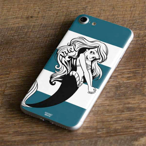 Disney The Little Mermaid Ariel Stripes iPhone 8 Skin