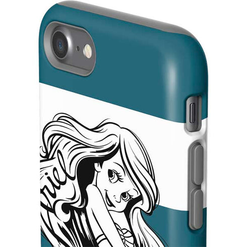 Disney The Little Mermaid Ariel Stripes iPhone SE (2nd & 3rd Gen) Pro Case