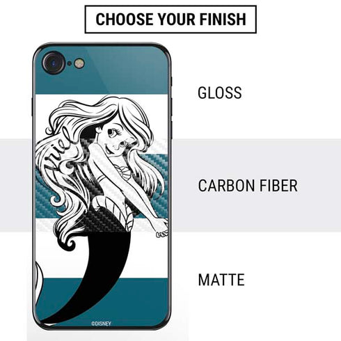 Disney The Little Mermaid Ariel Stripes iPhone SE (2nd & 3rd Gen) Skin