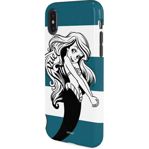 Disney The Little Mermaid Ariel Stripes iPhone X Pro Case