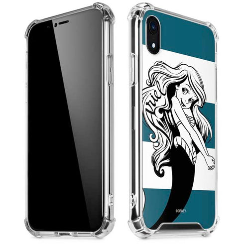 Disney The Little Mermaid Ariel Stripes iPhone XR Clear Case